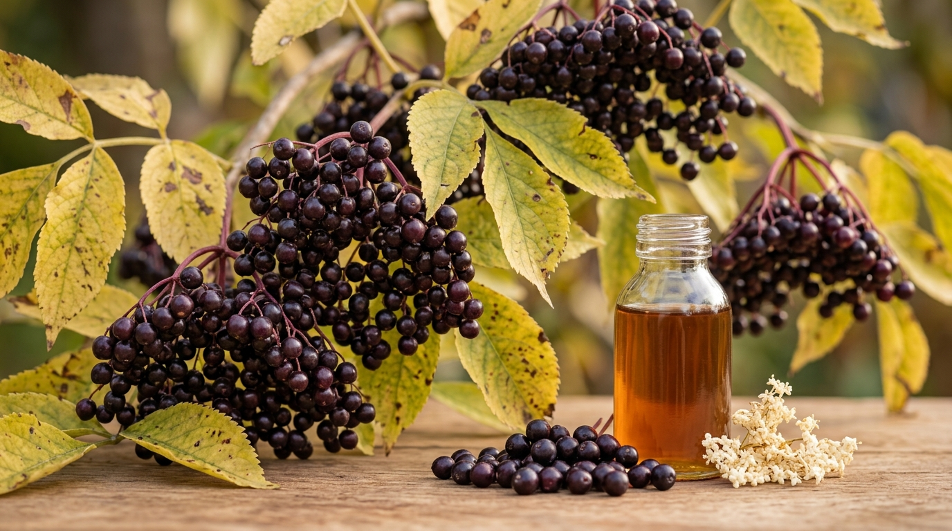 Sureau noir : la plante star de l'automne pour vos défenses
